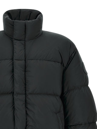 Black Polyamide Full-Length Jacket