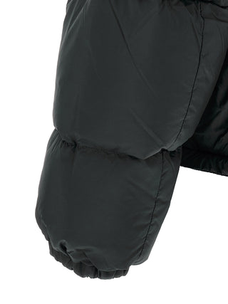 Black Polyamide Full-Length Jacket