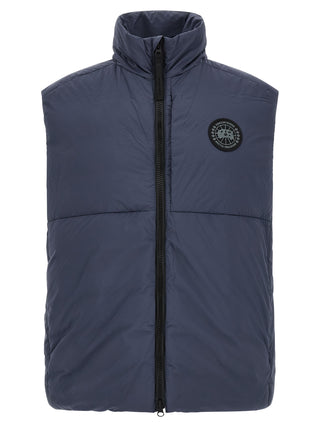 Blue Polyamide Sleeveless Jacket