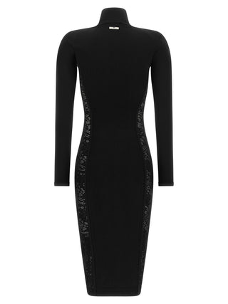 Black Viscose Midi Dress