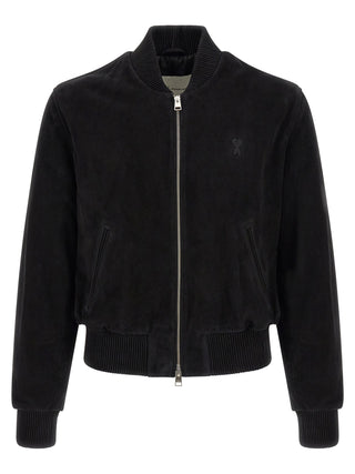 Black Goatskin Bomber