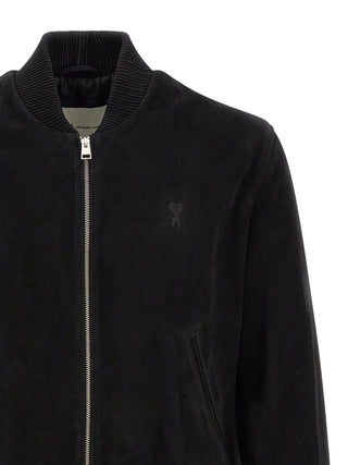 Black Goatskin Bomber