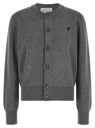 Gray Wool Cardigan