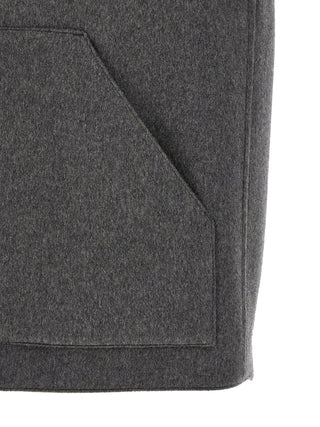 Gray Virgin Wool Sleeveless Jacket