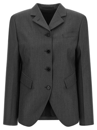 Gray Wool Blazer
