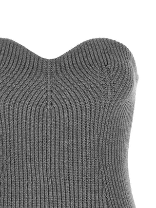 Gray Virgin Wool Blouse