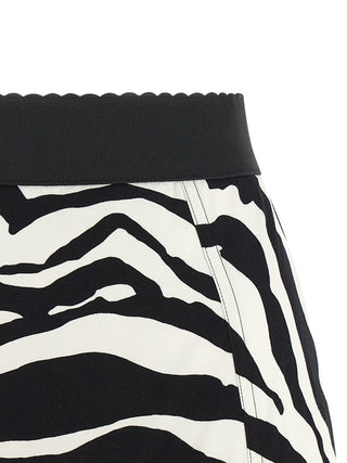 Bicolor Cotton Bermuda Shorts
