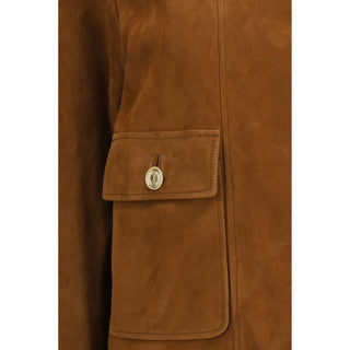 Brown Lamb Ovis Aries Aries Full-Length Jacket
