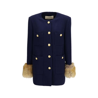 Blue Wool Oves Aries Coat