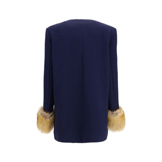 Blue Wool Oves Aries Coat