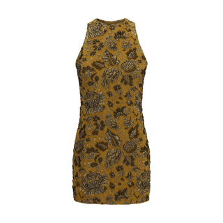 Brown Polyamide Cocktail Dress