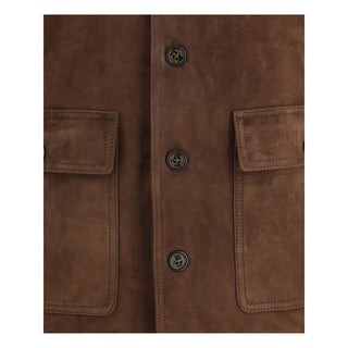 Brown Calf Leather Bos Taurus Bomber