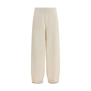 White Cashmere Casual Pants
