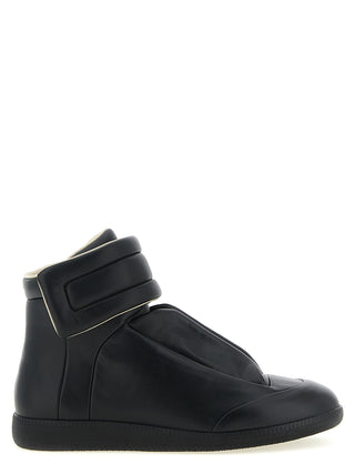 Black Calfskin Chunky Sneakers