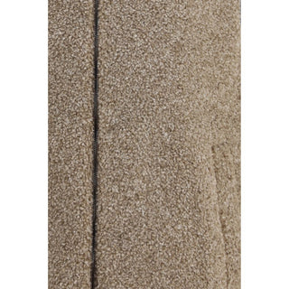 Beige Polyester Sleeveless Jacket