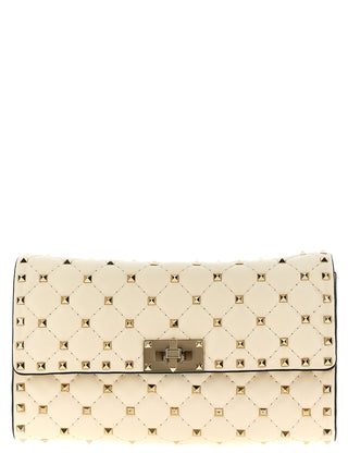 White Lamb Leather Shoulder Bag