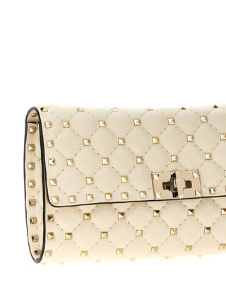 White Lamb Leather Shoulder Bag