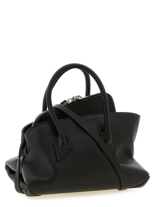 Black Bovine Leather Handbag