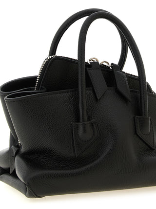 Black Bovine Leather Handbag