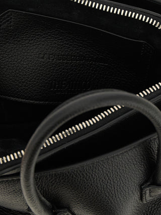 Black Bovine Leather Handbag