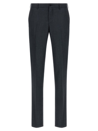 Gray Polyester Two-Piece Suit