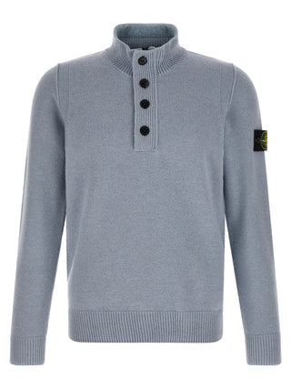 Blue Virgin Wool Cardigan