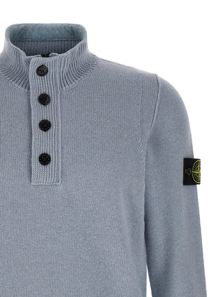 Blue Virgin Wool Cardigan