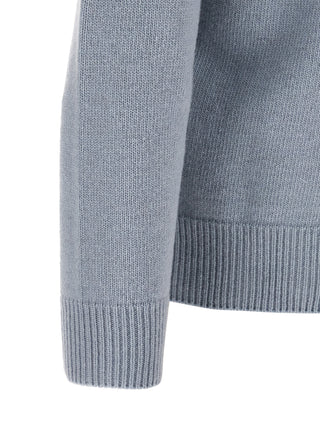 Blue Virgin Wool Cardigan