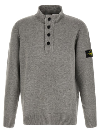Gray Virgin Wool Cardigan