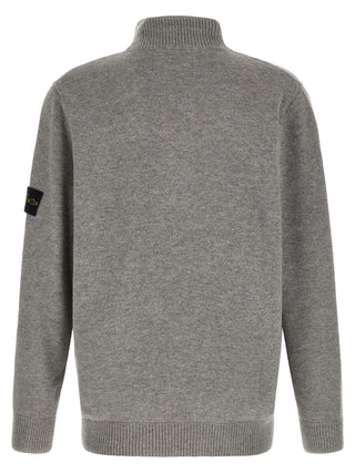 Gray Virgin Wool Cardigan