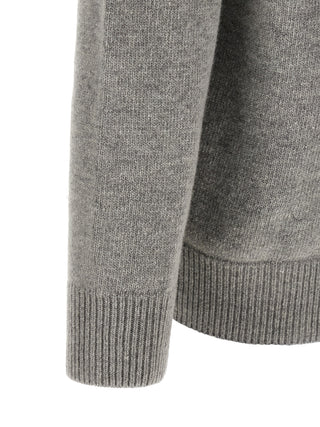 Gray Virgin Wool Cardigan
