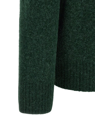 Bicolor Alpaca Leather Polo Shirt