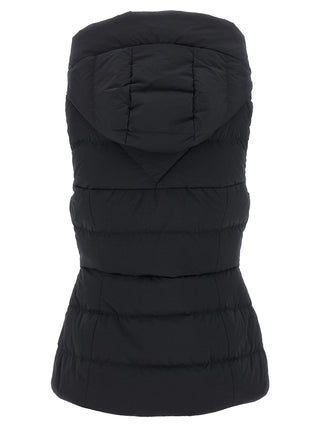Black Polyamide Sleeveless Jacket