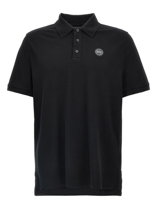 Black Cotton Polo Shirt