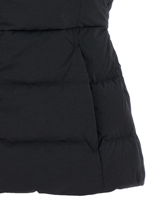 Black Polyamide Sleeveless Jacket