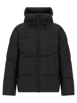 Black Polyamide Full-Length Jacket