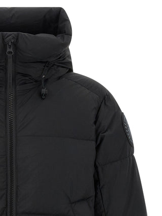 Black Polyamide Full-Length Jacket