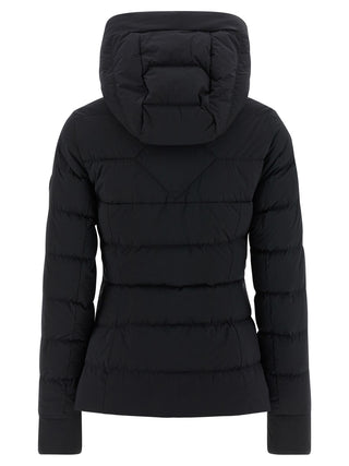 Black Polyamide Full-Length Jacket