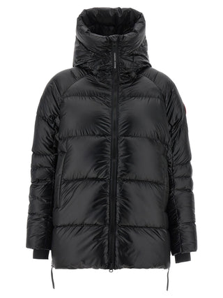 Black Polyamide Full-Length Jacket