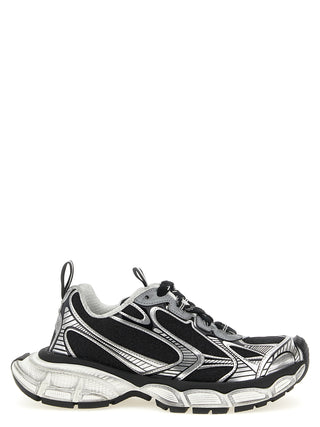 Black Polyethylene Athletic Sneakers