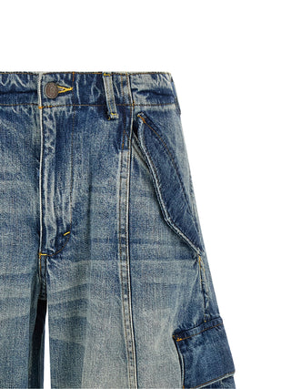 Blue Cotton Jeans Denim