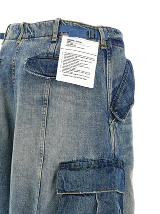 Blue Cotton Jeans Denim