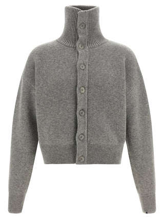 Gray Cashmere Cardigan