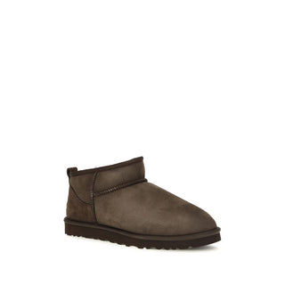 Brown Leather Ankle Boots
