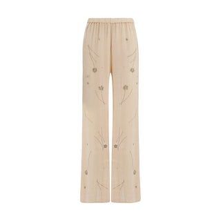 Multicolor Viscose Flared Pants