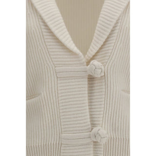 White Wool Oves Aries Cardigan