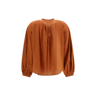 Orange Cotton Pattern Shirt