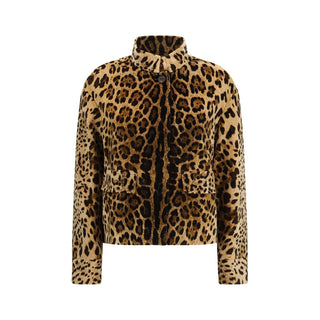 Brown Cotton Full-Length Jacket