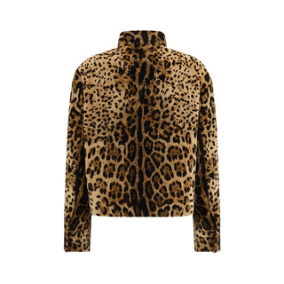 Brown Cotton Full-Length Jacket