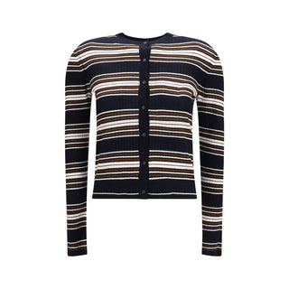 Blue Silk Cardigan